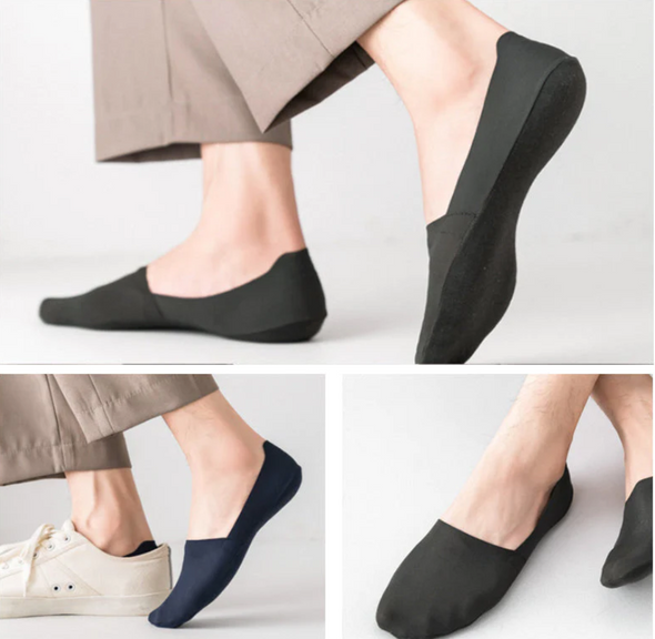 Chaussettes confortables en soie glacée antidérapantes