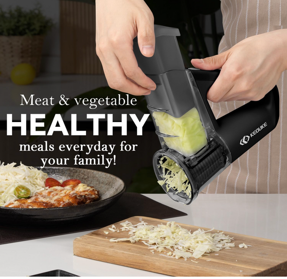 Coupe-Légumes Électrique Sans Fil  – 4 Lames Multifonctions, Portable & Rechargeable