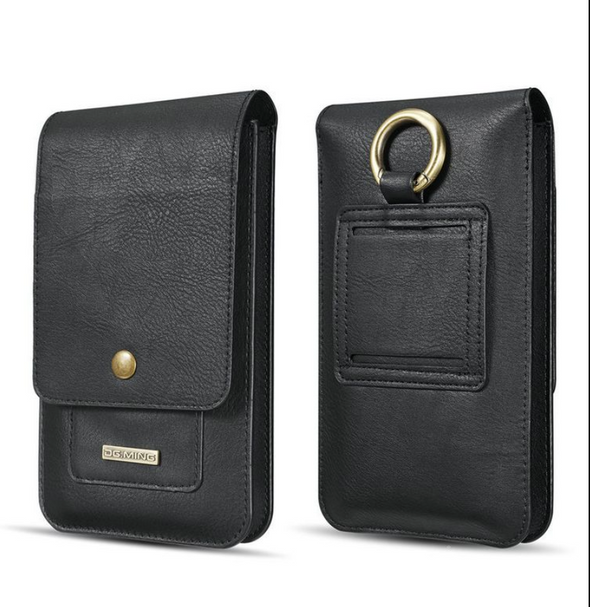 2025 -Pochette de ceinture 100% cuir avec porte-clés