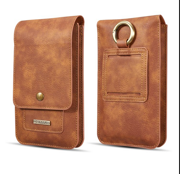 2025 -Pochette de ceinture 100% cuir avec porte-clés