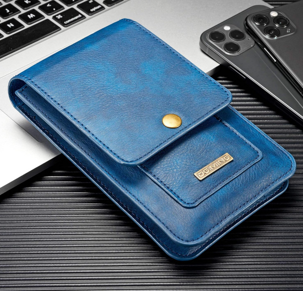 2025 -Pochette de ceinture 100% cuir avec porte-clés