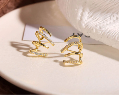 Boucles d'oreilles serpenté - GOLDY™